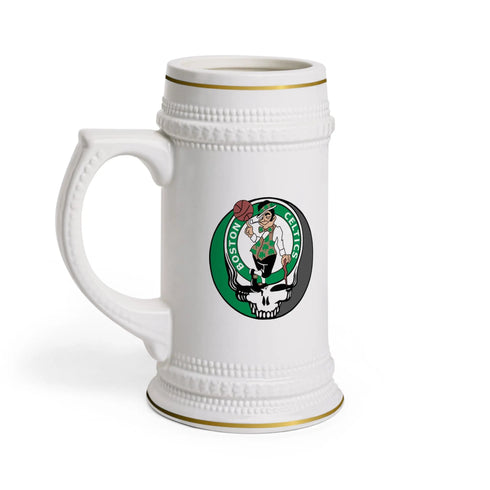 Boston Celtics Grateful Dead Stealie Beer Stein Mug StealieShop